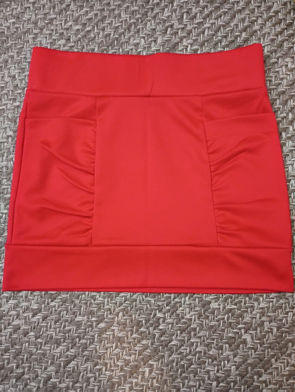 Love Culture Red Mini Skirt Size S 2 Pocket